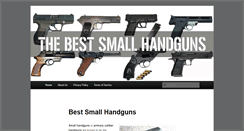Desktop Screenshot of bestsmallhandguns.com